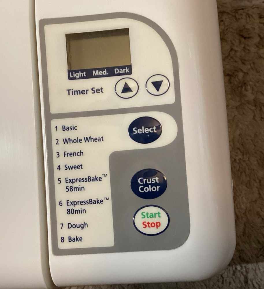 Breadmaker Sunbeam Expressbake Bread Machine 5833 TESTED Bread Pan & Paddle