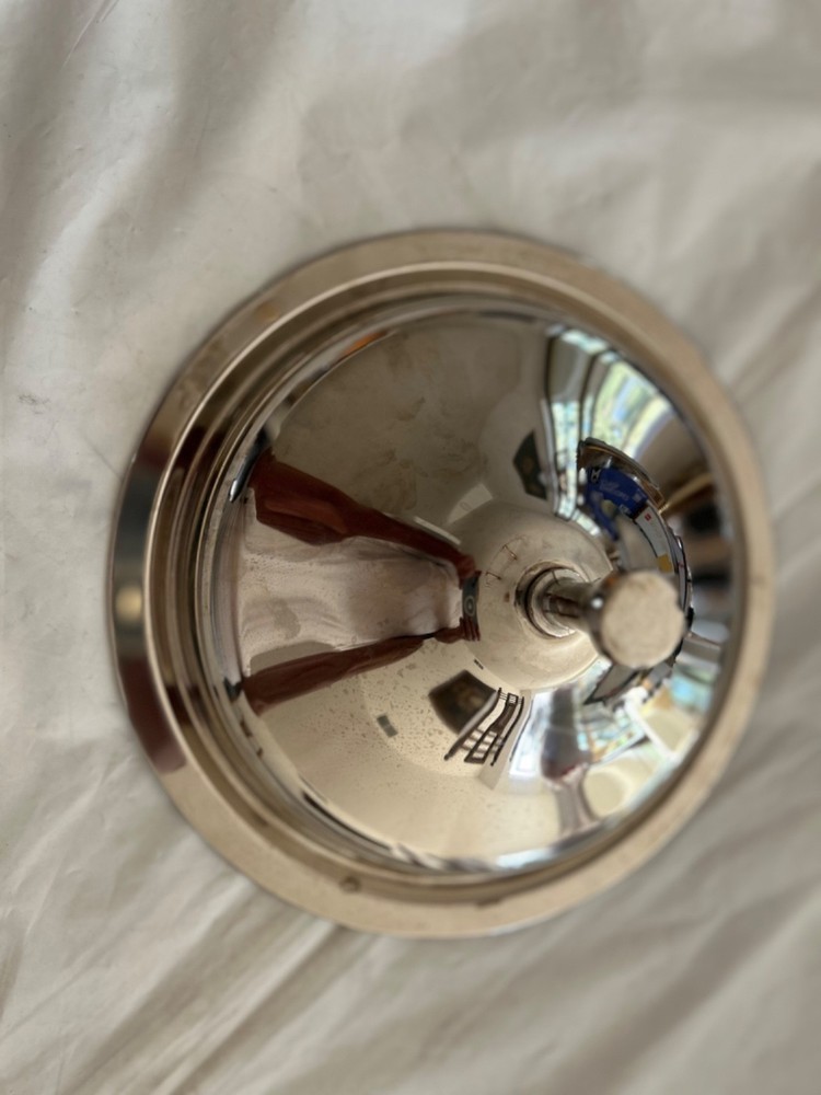 ART DECO Silver plated Soup Tureen or Chafing Dish Lid ONLY 9 1/4" Diameter