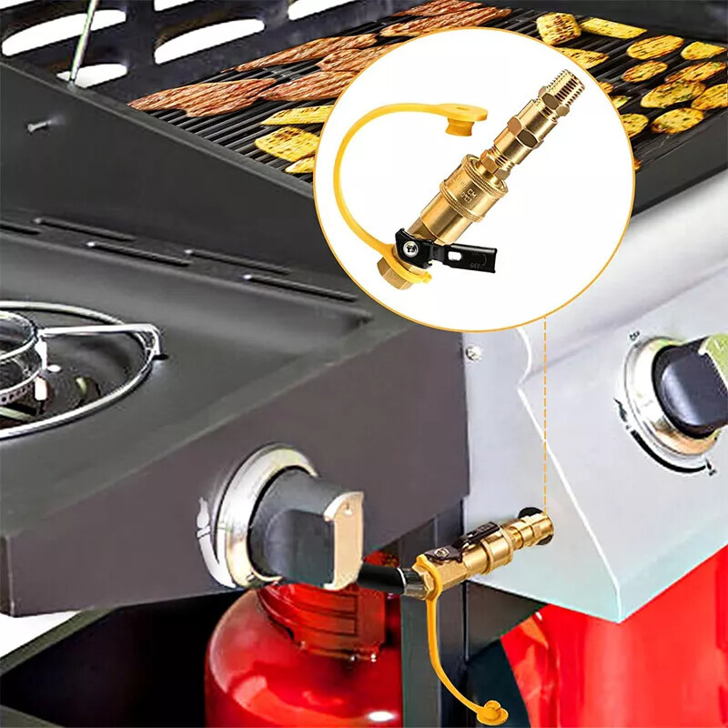 RV Quick Connect Fittings 1/4" NPT Propane Hose Adapter Set