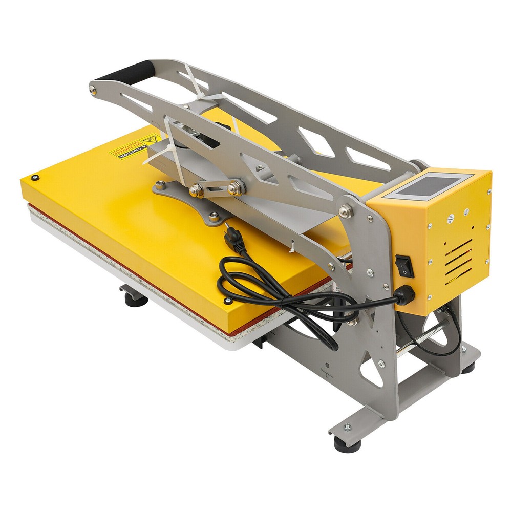 Heavy Duty Clamshell Semi-Auto Heat Press Machine with Slide Out Function