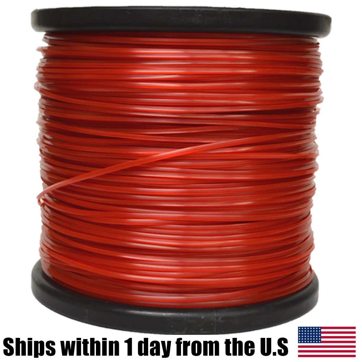 2PK 5lb .095 Square Red Commercial String Trimmer Line For Echo Stihl Redmax