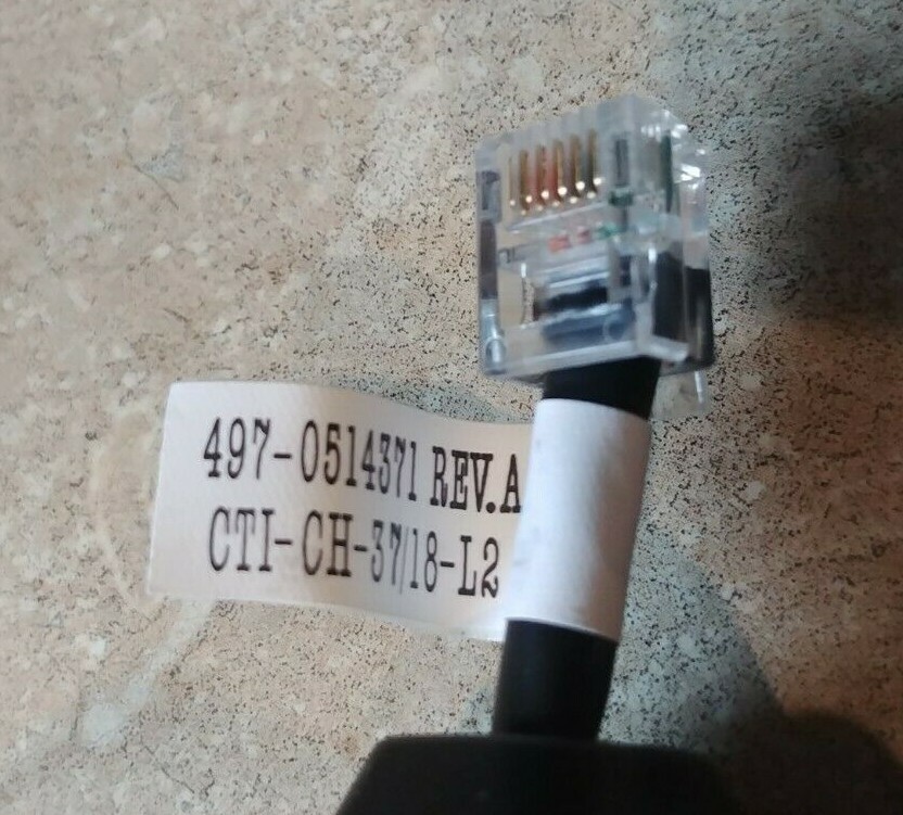 NCR 1639-K401 497-0514371 Serial Printer RJ45F RJ12M Adapter Dongle Fits Aloha