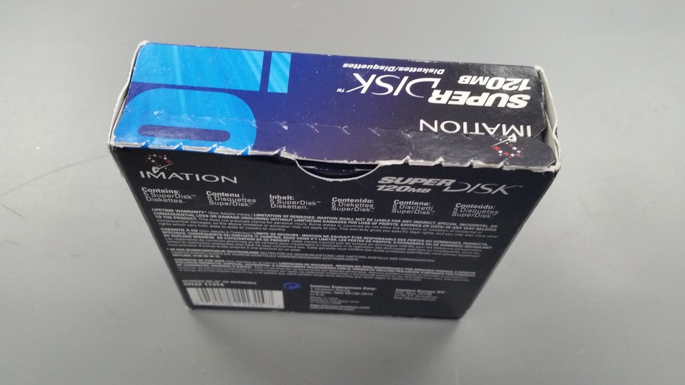 5PK Imation Super Disk Drive 120MB NOS for MAC/PC