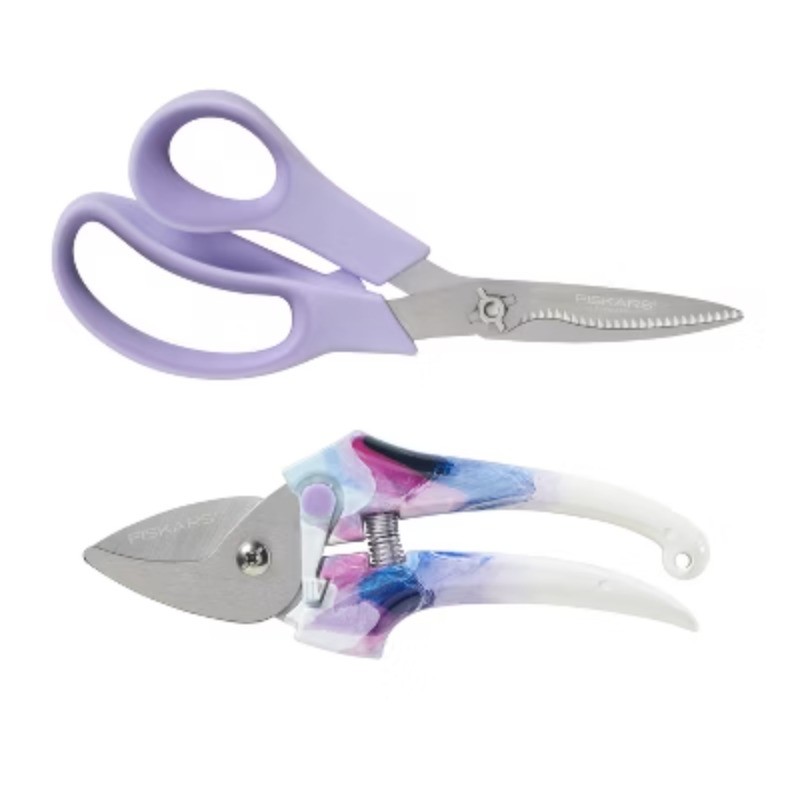 2pc Designer Pruner Garden Tool Set Lavender