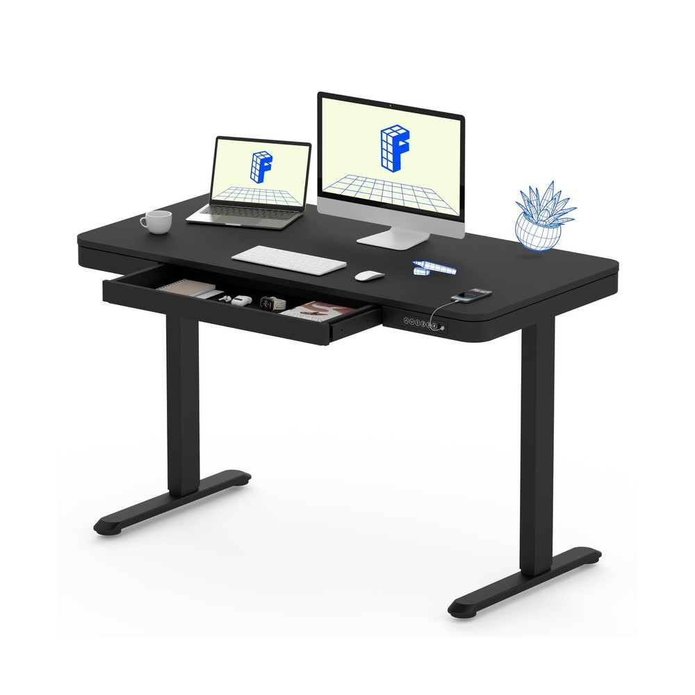 FLEXISPOT Comhar Electric Standing Desk with Drawer Desktop & Adjustable Fram...