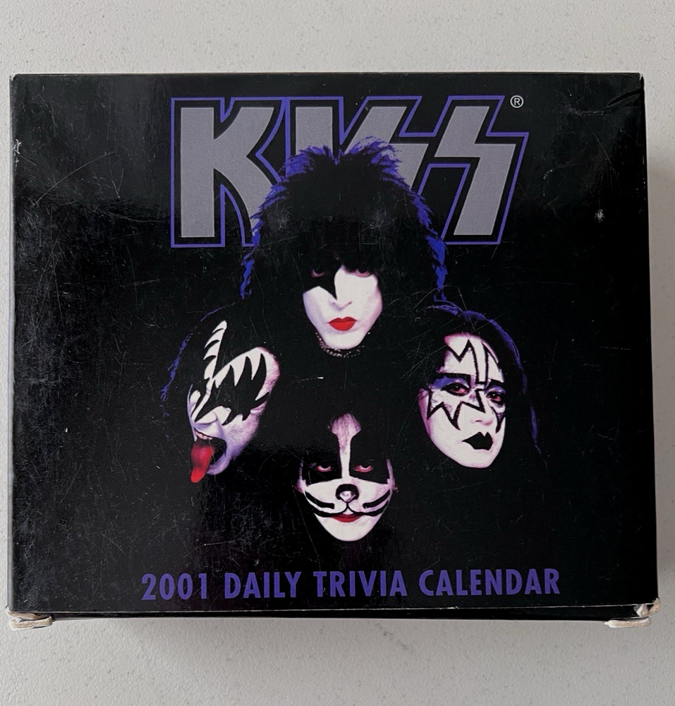 KISS The Hottest Show On Earth Tour All Access Pass 2001 Trivia Calendar & Comic