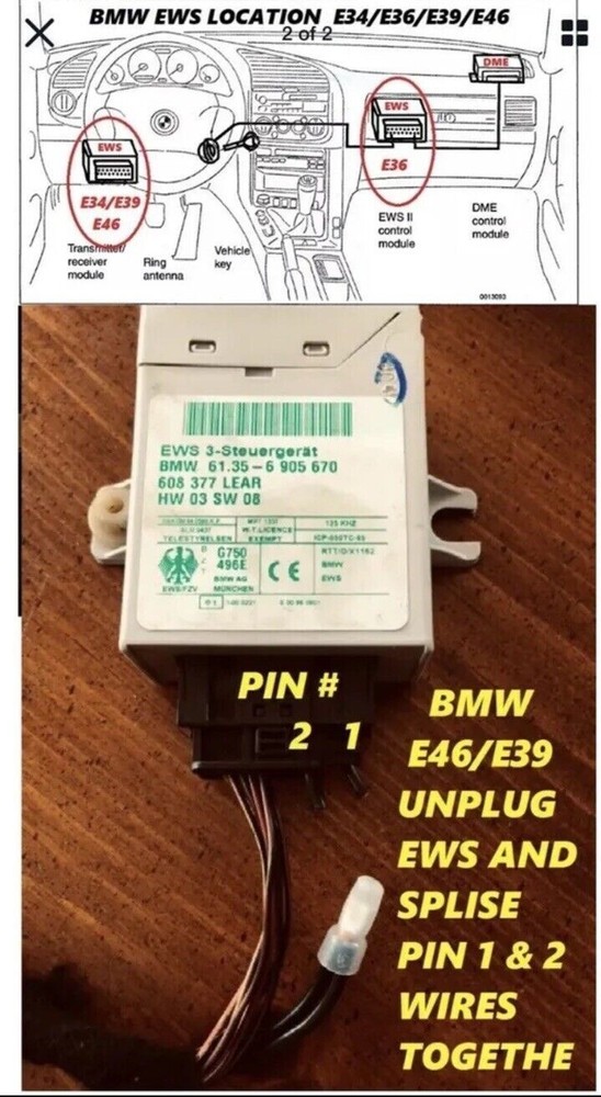 BMW MS43 SIEMENS DME E46 E39 E53 EWS DELETE PLUG & PLAY WHOLE UNIT