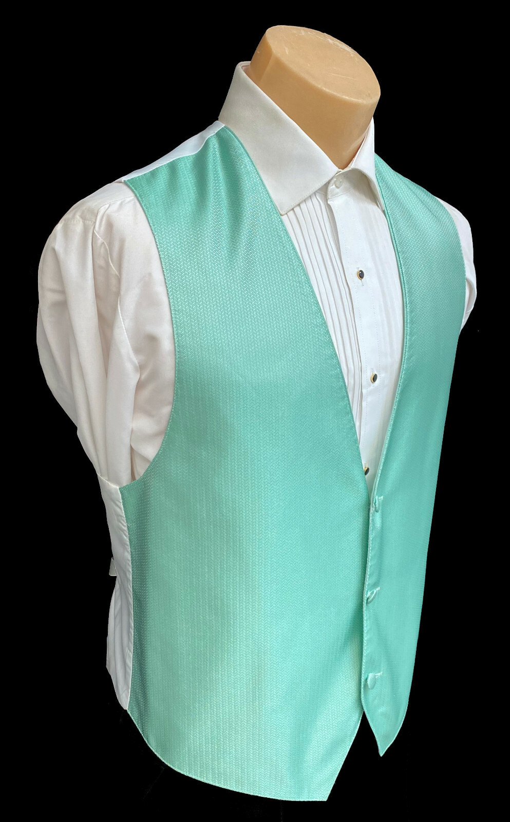 Men's Light Green Tuxedo Vest Cruise Formal Wedding Party Groom Prom XL-Long XLT