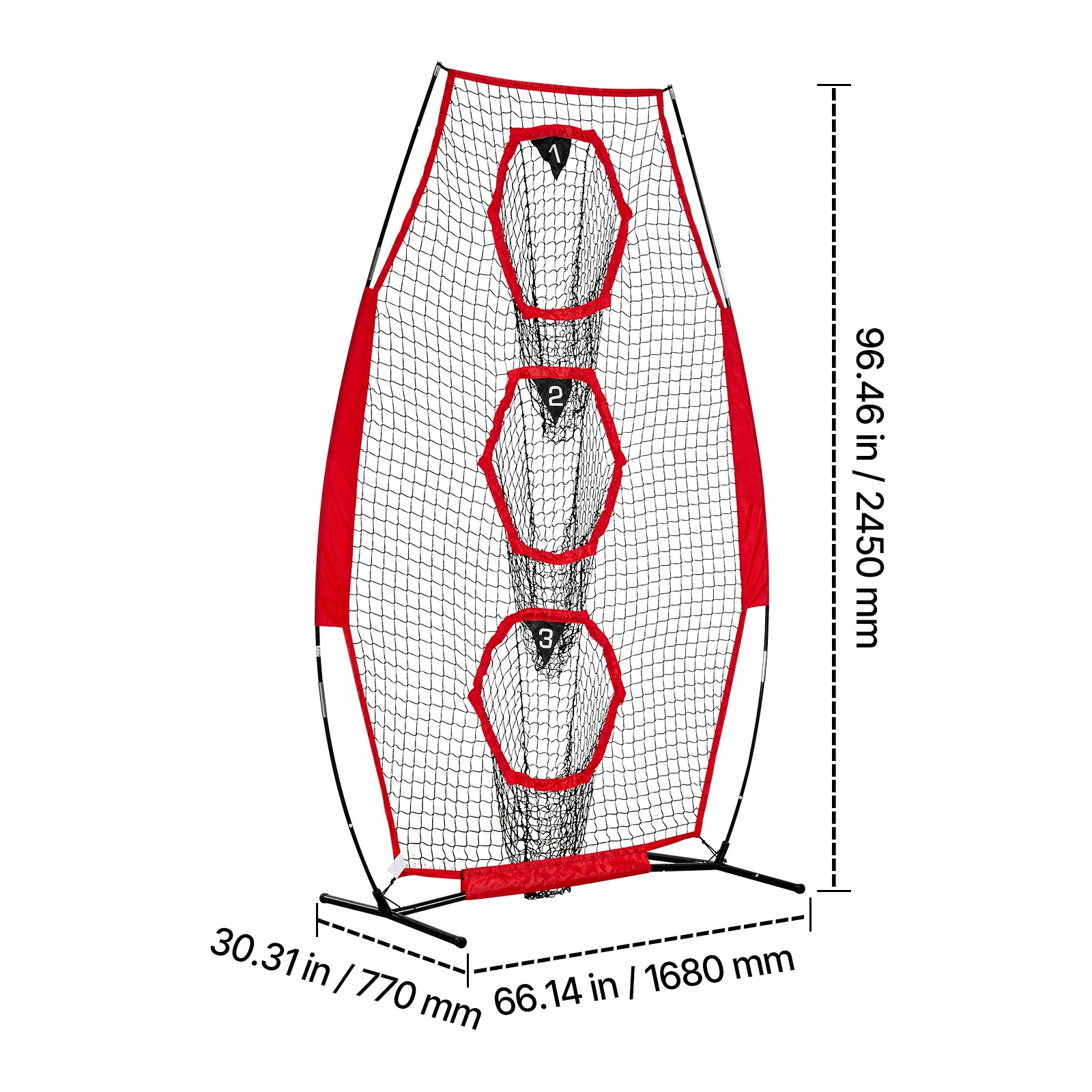 Uimoso 8x4 ft Football Throwing Net Portable Practice Tool for QB Training