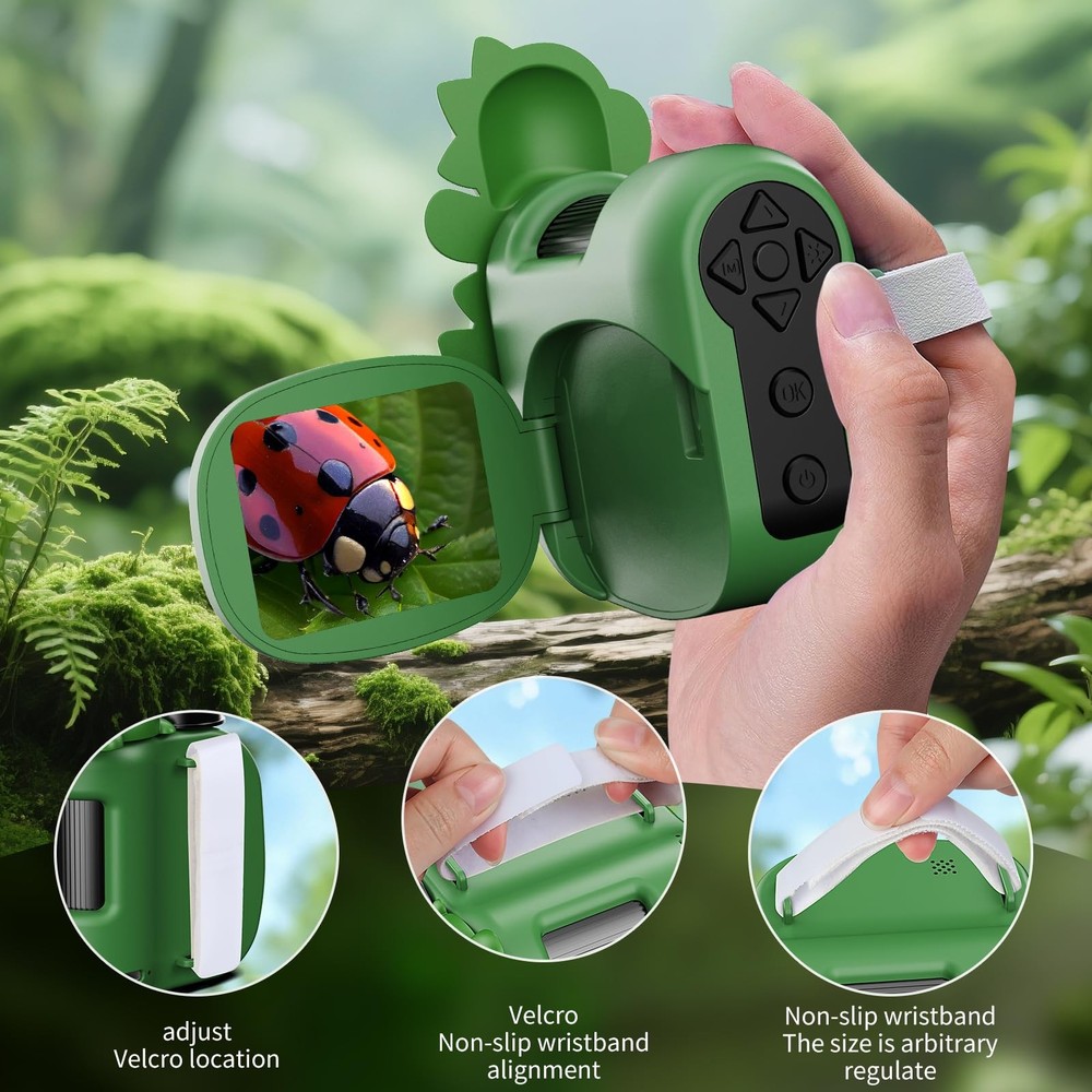 1600X Handheld Microscope 8 Magnification Levels 2" IPS Screen - STEM Gift
