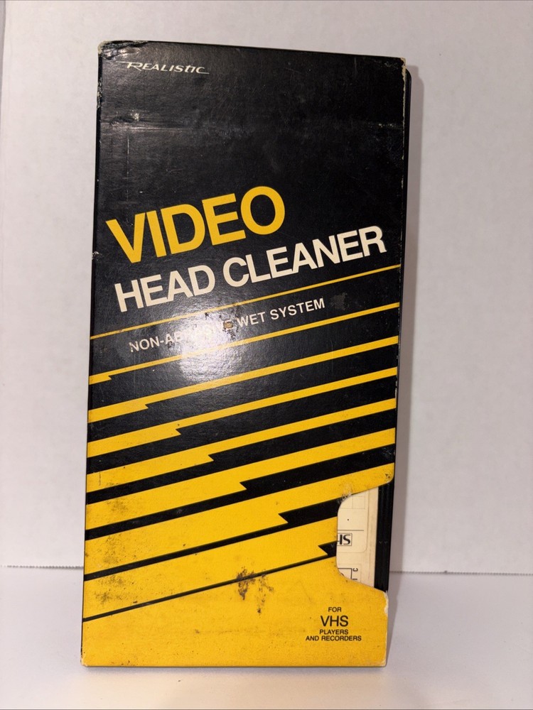 Used Realistic VHS Head Cleaner Non-Abrasive Wet System -Missing Fluid