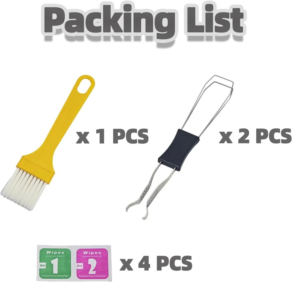 3-Pack Keycap Puller Kit Keyboard Key Remover Switch Puller with Cleaning Brush