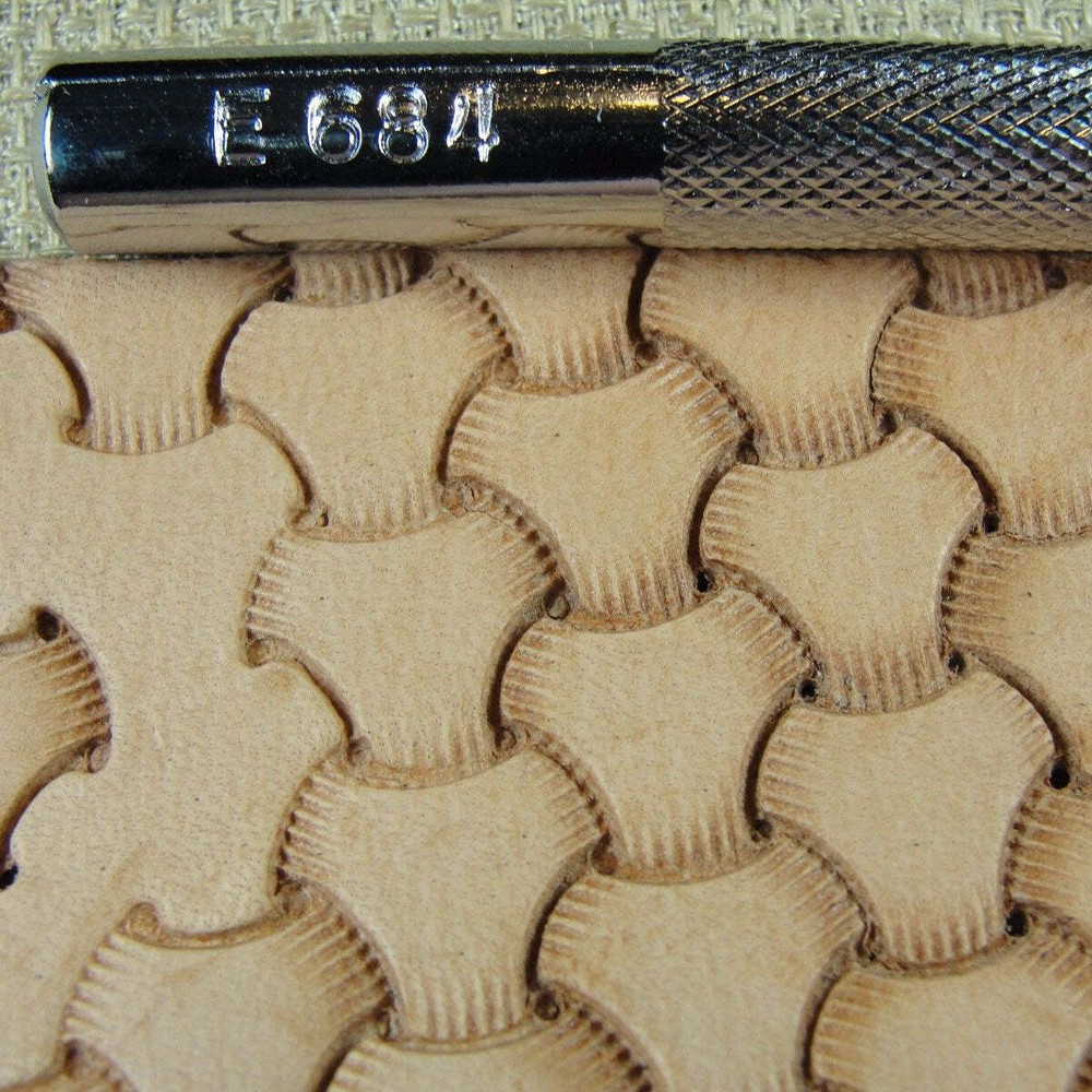 Craft Japan - #E684 Large Tri-Weave Stamp (Leather Stamping Tool)
