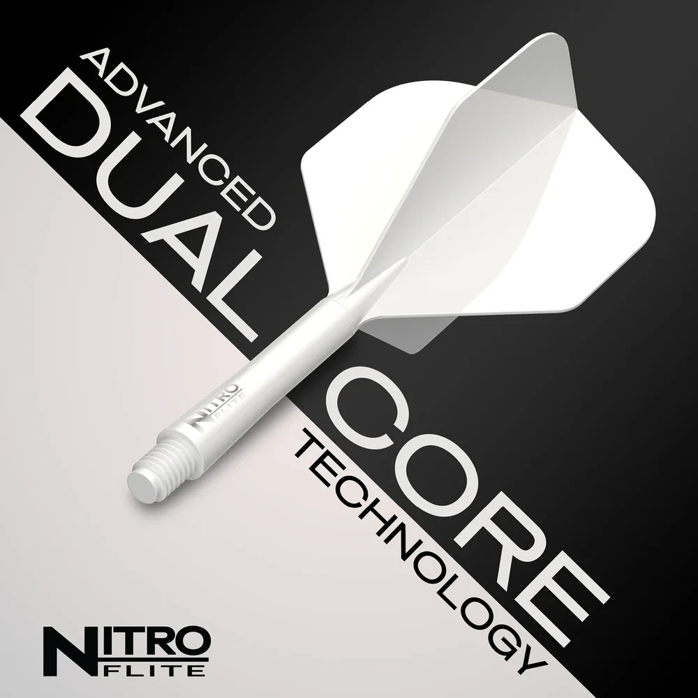 Red Dragon Nitro Flite Solid White and White