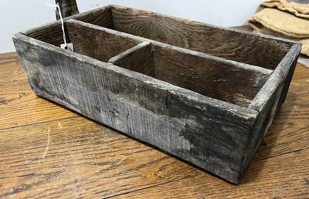 Antique Wood Primitive Tote