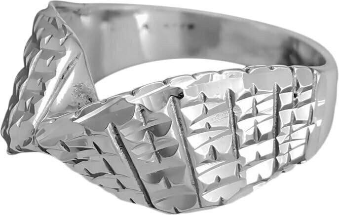 Diamond Cut Twisted Dome Ring