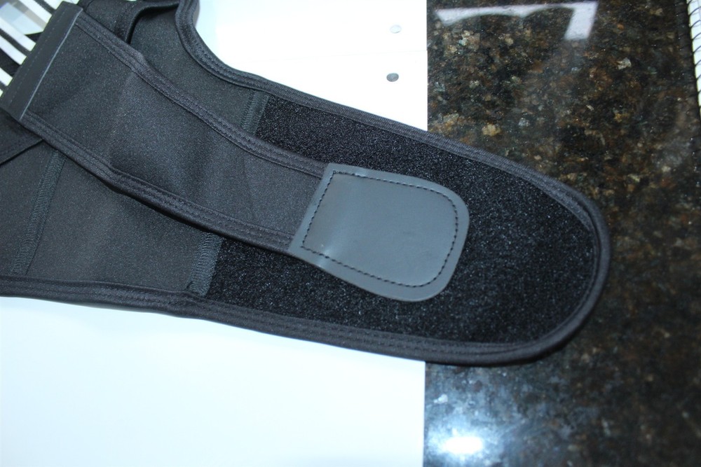 Back Support Black Neoprene Over The Shoulder Support Size Small