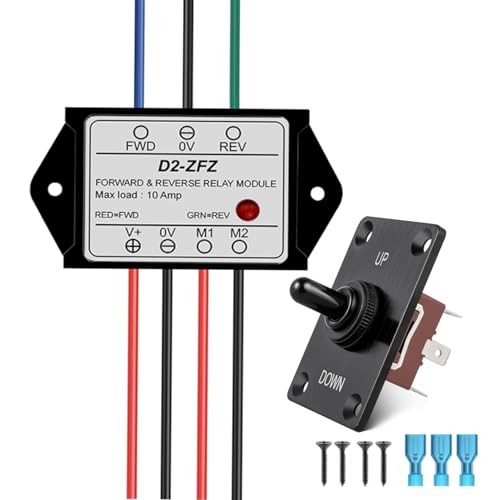 12V DC Relay Module,Forward and Reverse Relay Module,with Waterproof DPDT