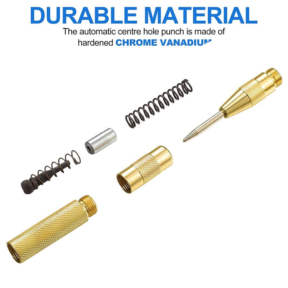 Super Strong Automatic Centre Punch Adjustable Spring Loaded Metal Drill Tool
