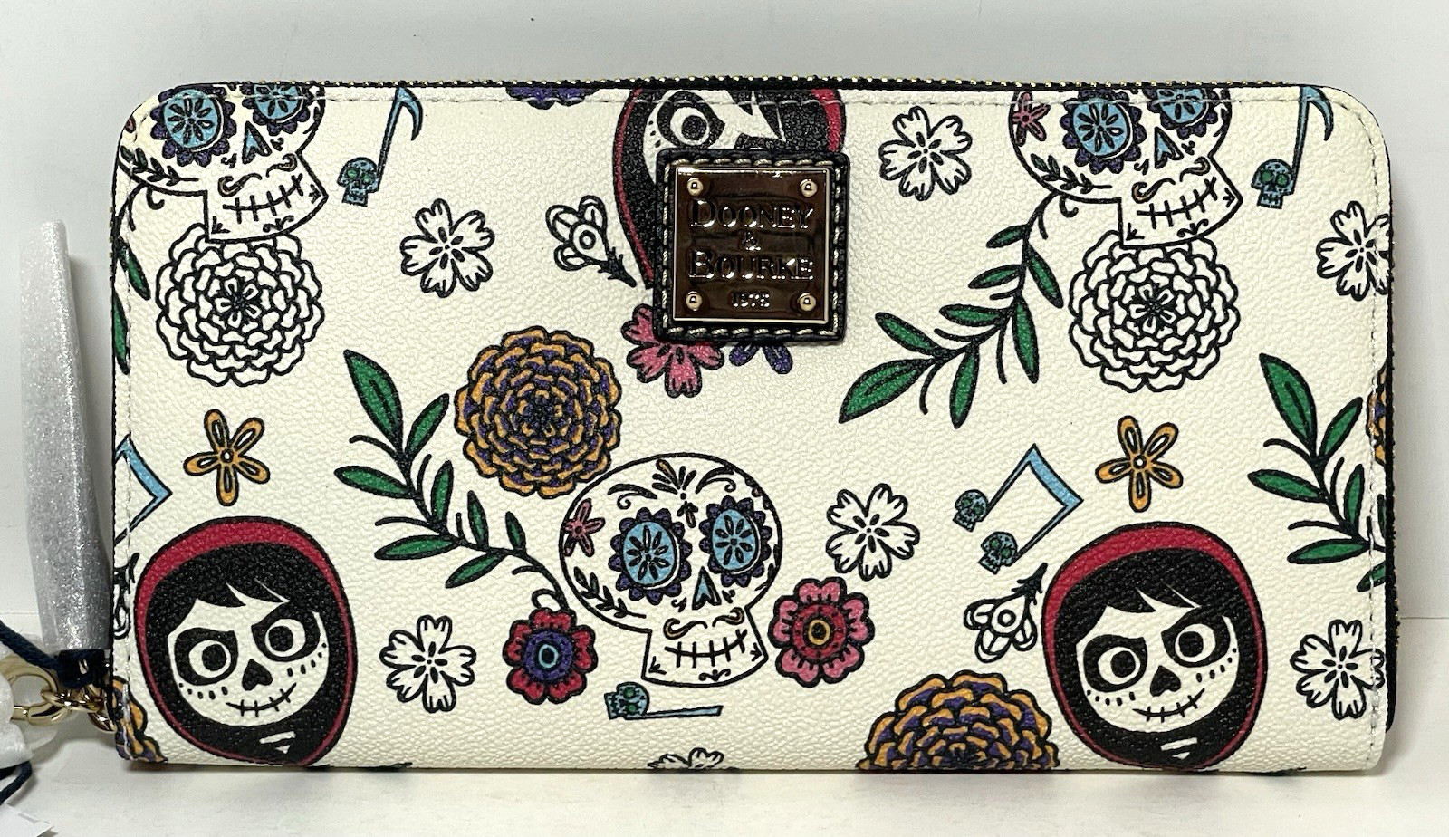 Dooney & Bourke Disney Coco - Miguel Wristlet Wallet - Exact Placement