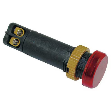 Dayton 22Ny90 Raised Indicator Light, 12Mm, 24V, Red
