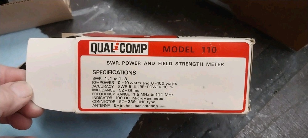 Qual-Comp Model 110 Power Meter Standing Wave Bridge device