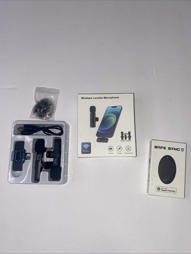 Lavalier Microphone Wireless Recording Mini Mic Android Iphone+Airtag