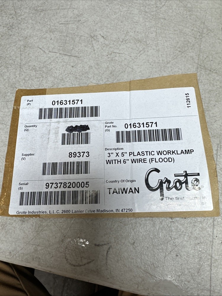 Grote 63531 Rectangular Halogen Fog Lamp