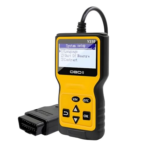 Car OBD2 Scanner Code Reader, Vehicle Engine Fault Scanner for Check Yellow