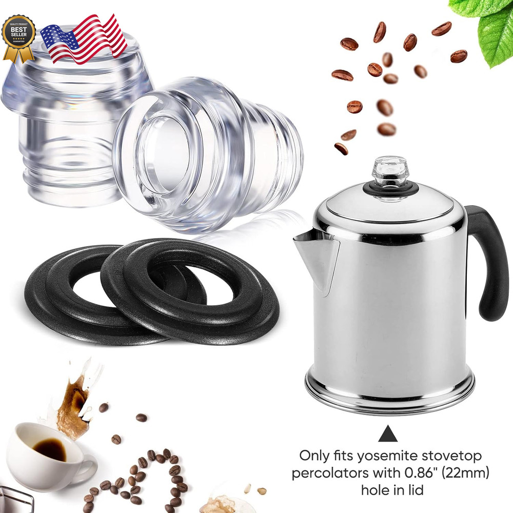 Farberware Yosemite Coffee Percolators Replacement Transparent Lounsweer 2 Sets