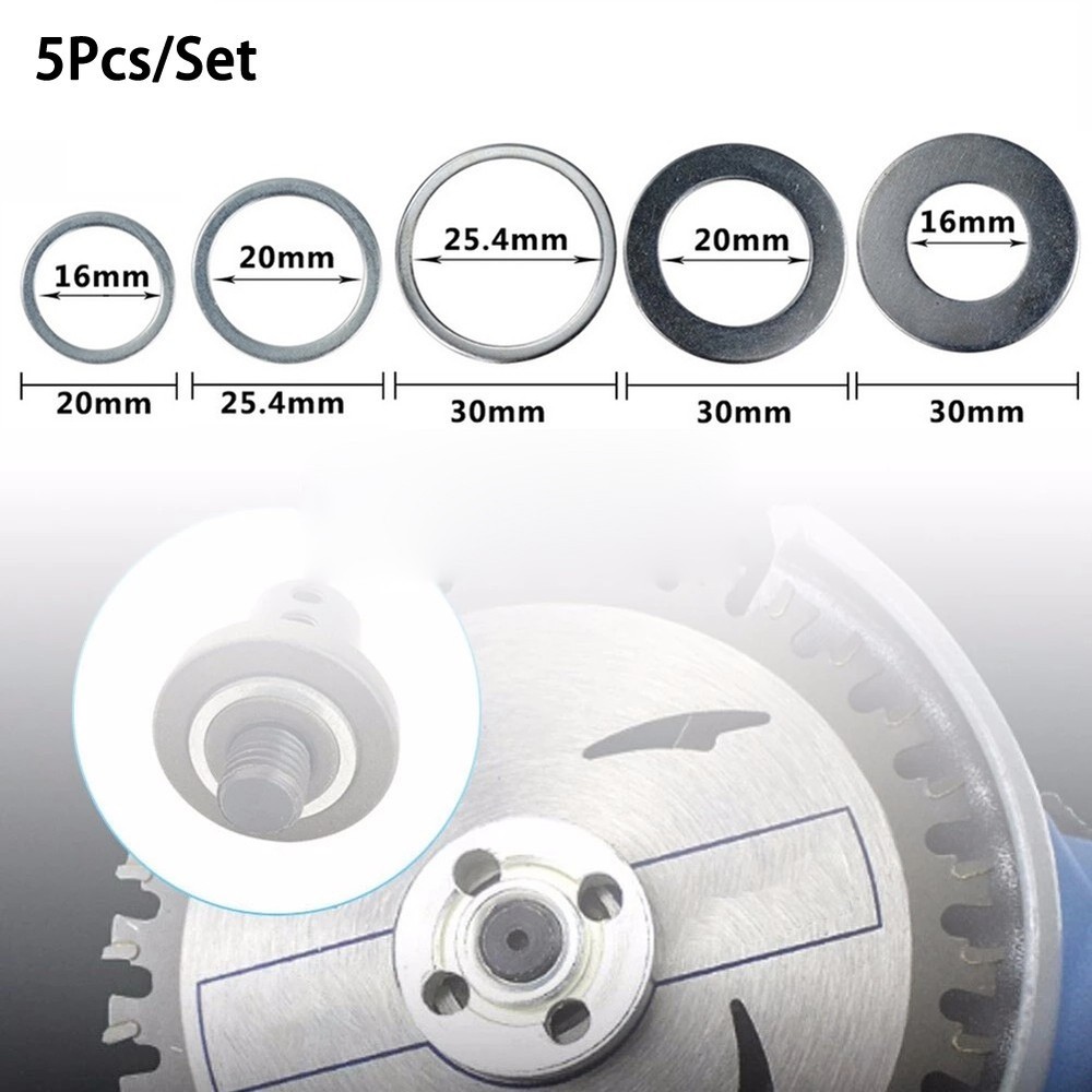 Set Circular Saw Conversion Ring Diameter Internal&External Metal 20&30