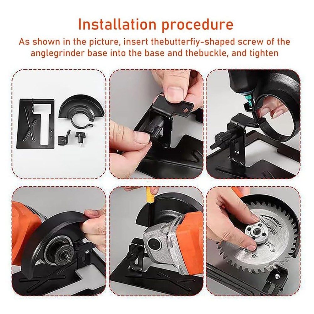 Protective Cover 1Pcs Adjustable Shield Cutting Bracket for 100-125mm Angle