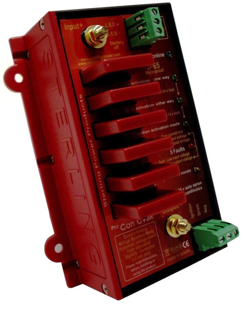 Voltage Sensitive Relay (12V or 24V autosense, 70A) Current Limiting