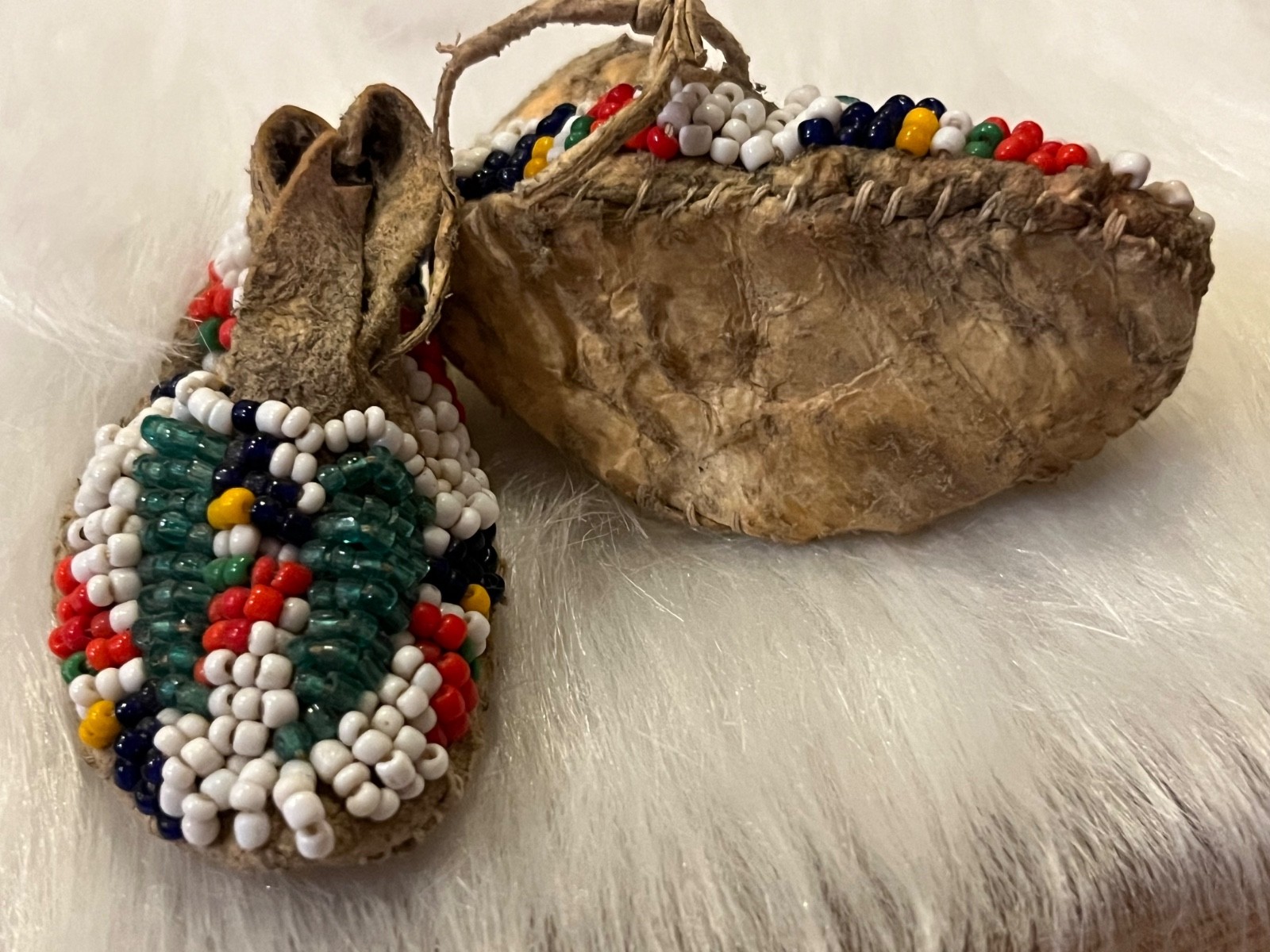 Old Beaded Baby Moccasins
