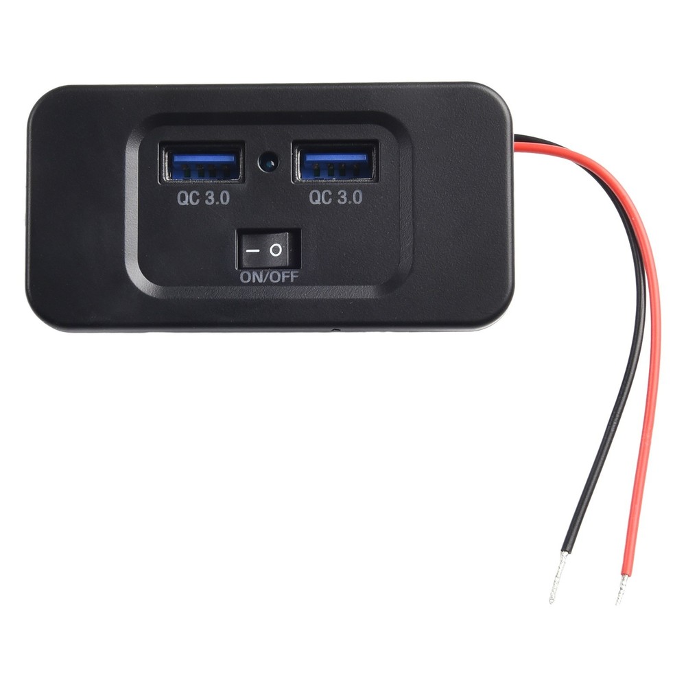 Versatile Performance Quick Charge 3 0 Dual USB Car Fast Charger Panel Outlet