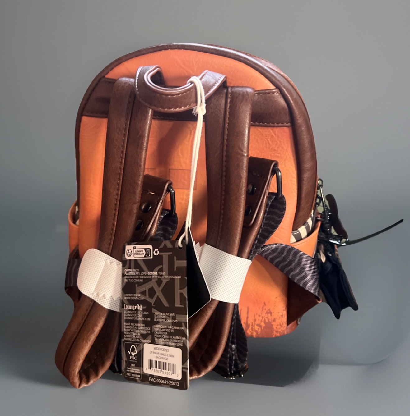 Loungefly Disney Pixar Wall-E Mini Backpack Cosplay Edition with Coin Purse NWT