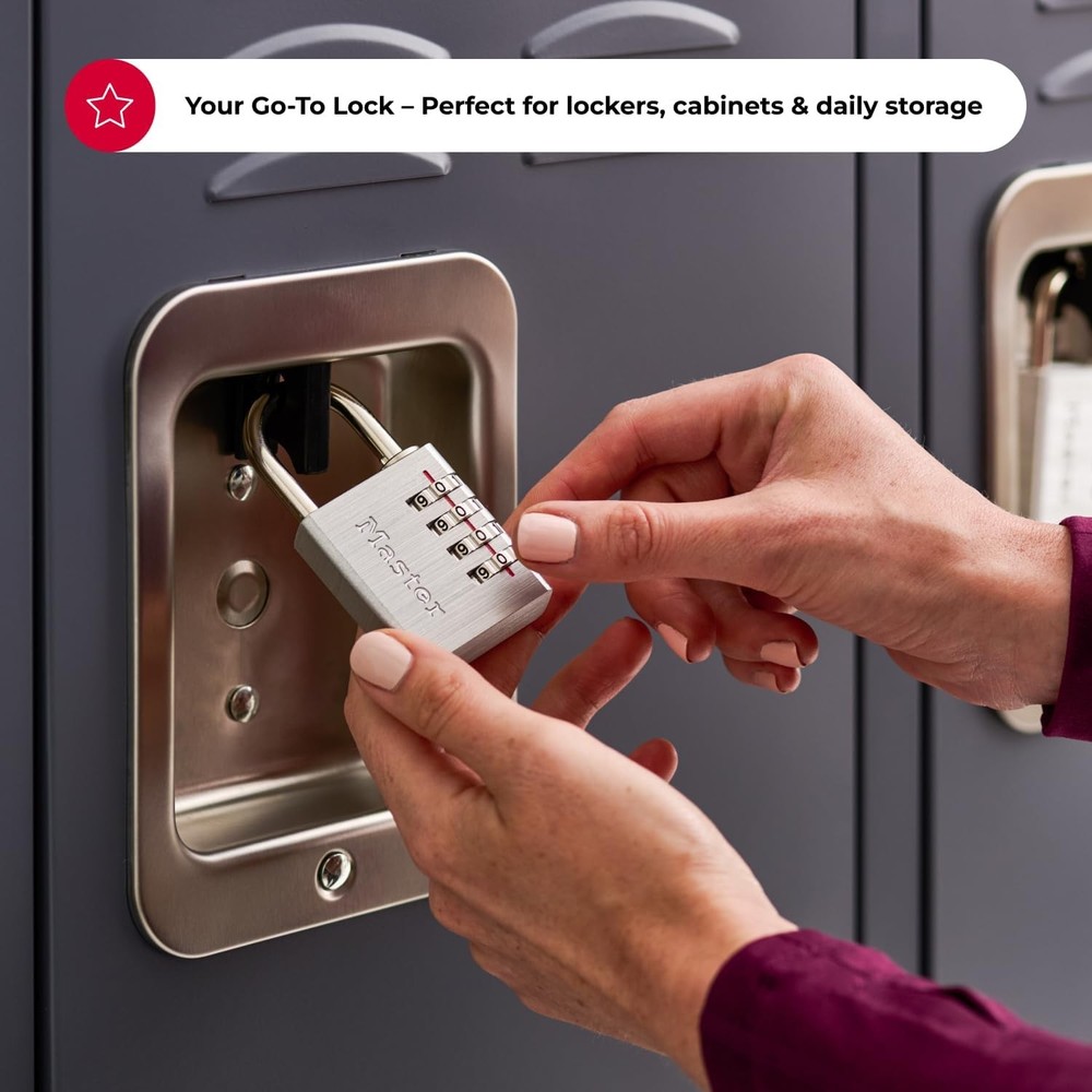 Master Lock 643D Set Your Own Combination Padlock, 1 Pack, Silver