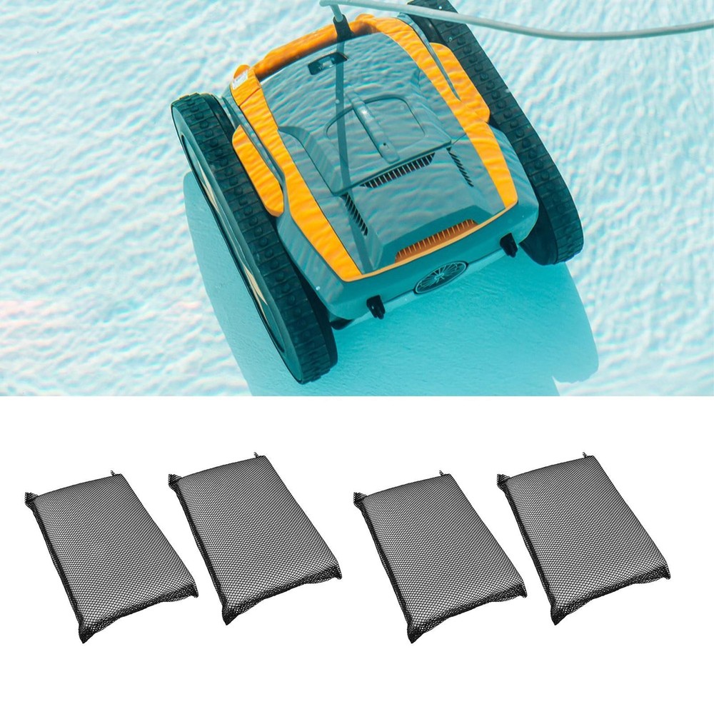 4x Robotic Pool Clean Filter Pads Replacement Washable