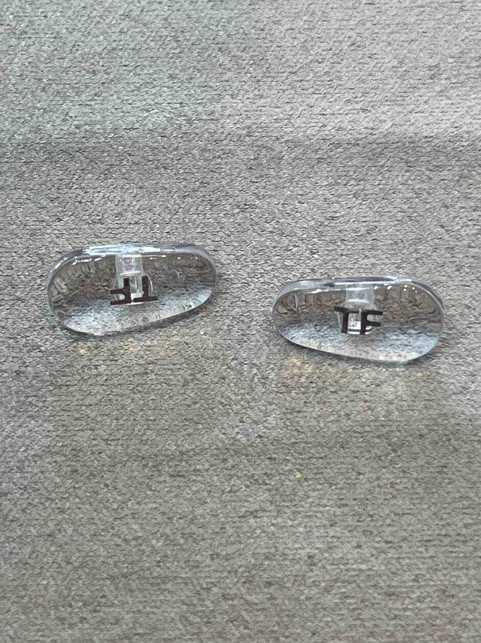 New Replacement High Quality Snap-In Nose Pads for Tom Ford Eyewear Gold 1 Pr