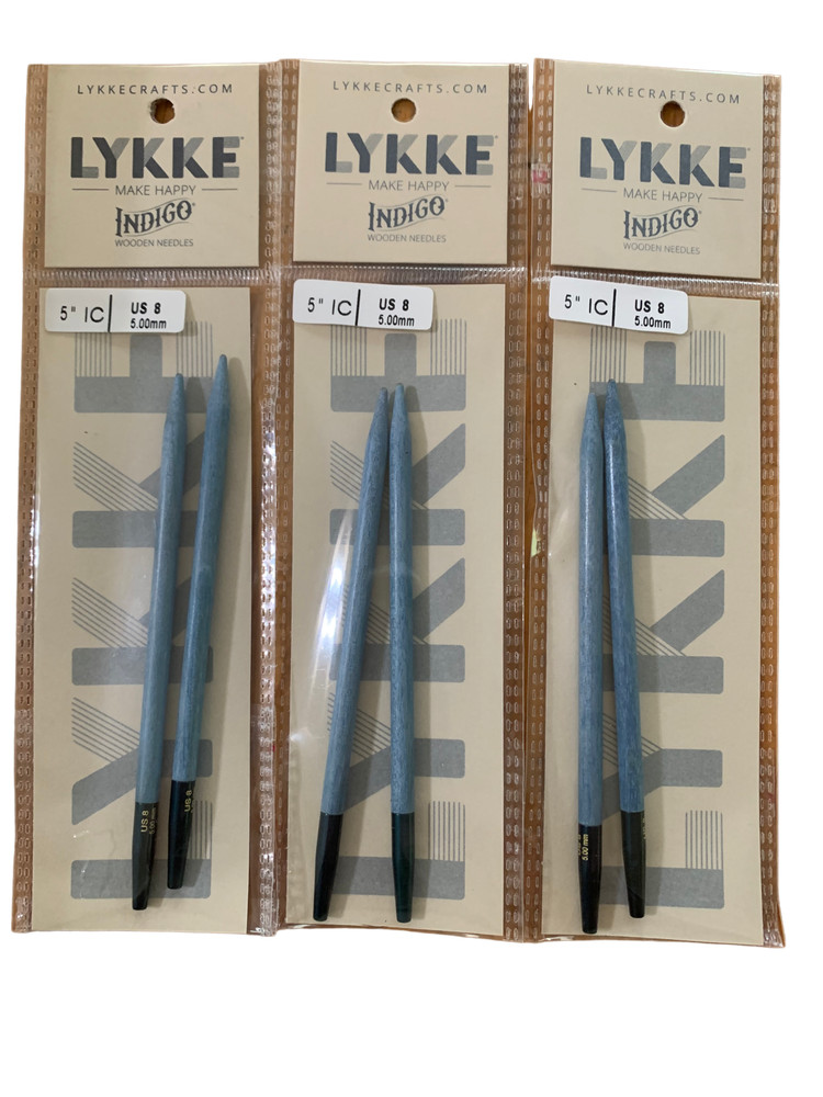 Lykke Indigo Interchangeable Needle Tips; 5"