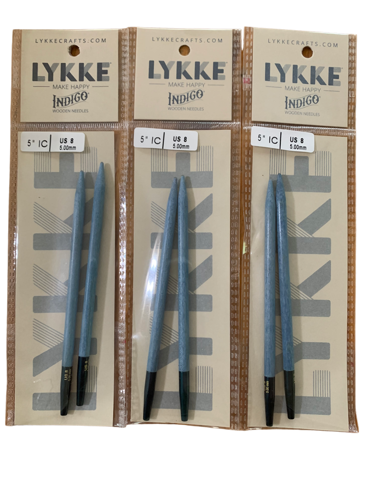 Lykke Indigo Interchangeable Needle Tips; 5"