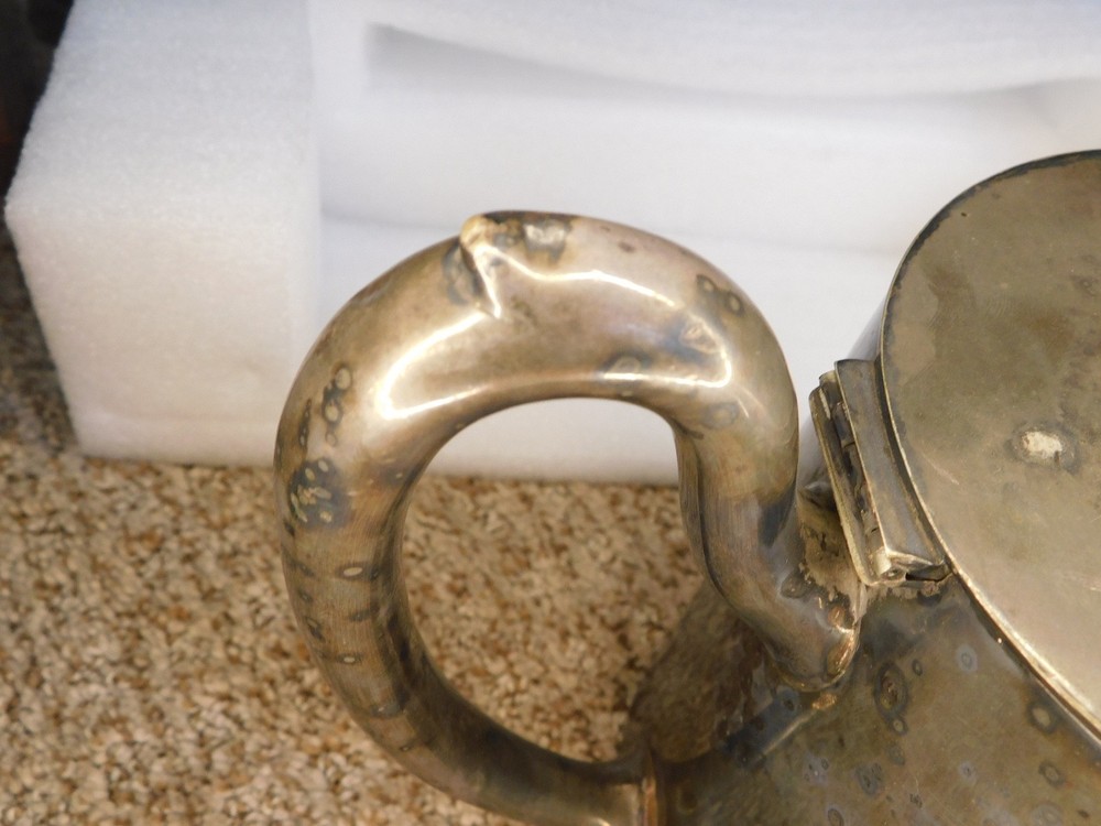 Old Silver Plate Gowe Silber 1500 Ctl - 90 Silver Plate Tea Pot