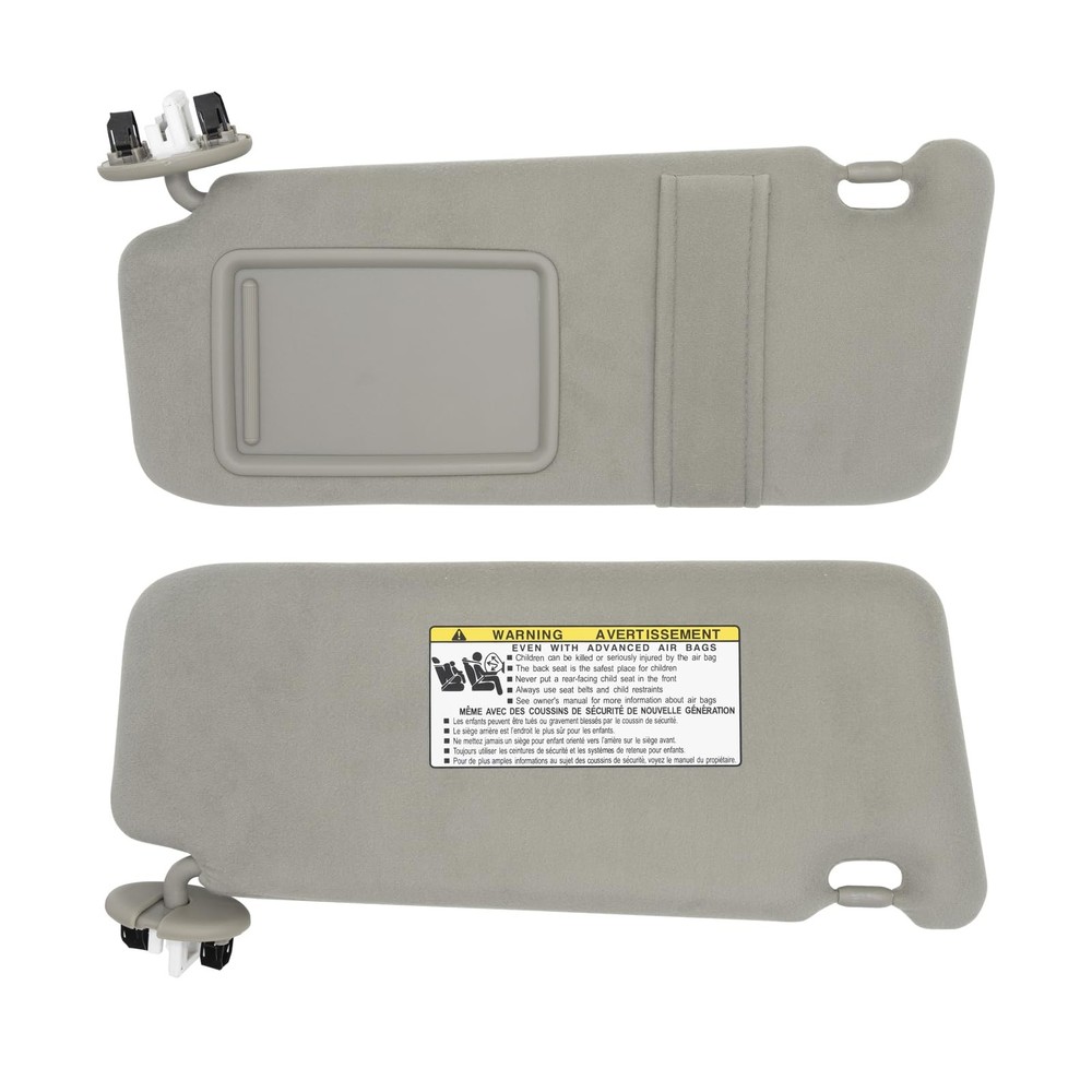NHILES Left Driver Side Sun Visor Fits for Gray(Left with light)