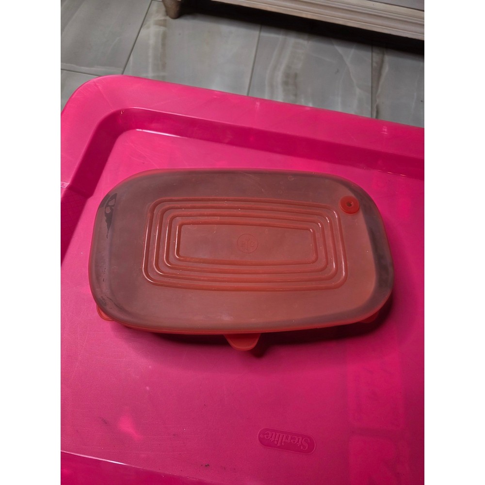 Pampered Chef Stoneware Loaf Pan 1164 Gray Glazed Rectangular Baker 1 Qt Lid