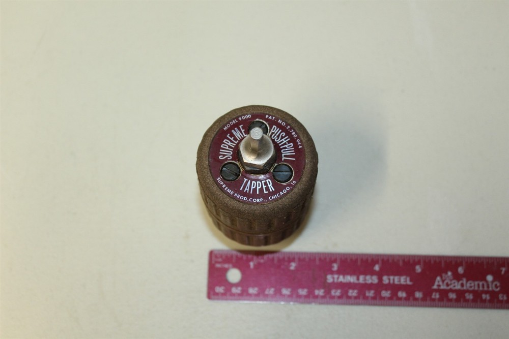 Vintage Supreme Push Pull Tapper Tool Model #9000 Grip Tool