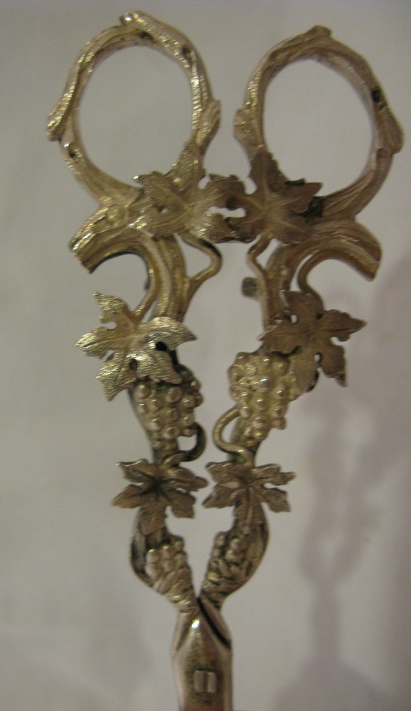 ANTIQUE SILVER GRAPE SHEARS from THE NETHERLANDS