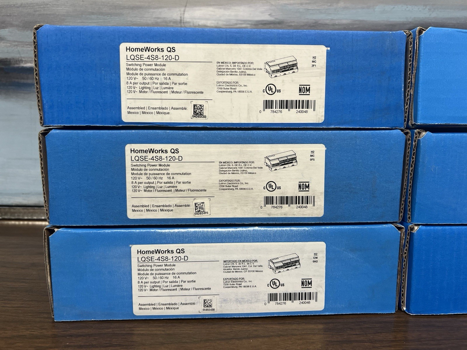 Lutron HomeWorks QS LQSE-4S8-120-D Switching Power Module - ( PRICE FOR 1 UNIT