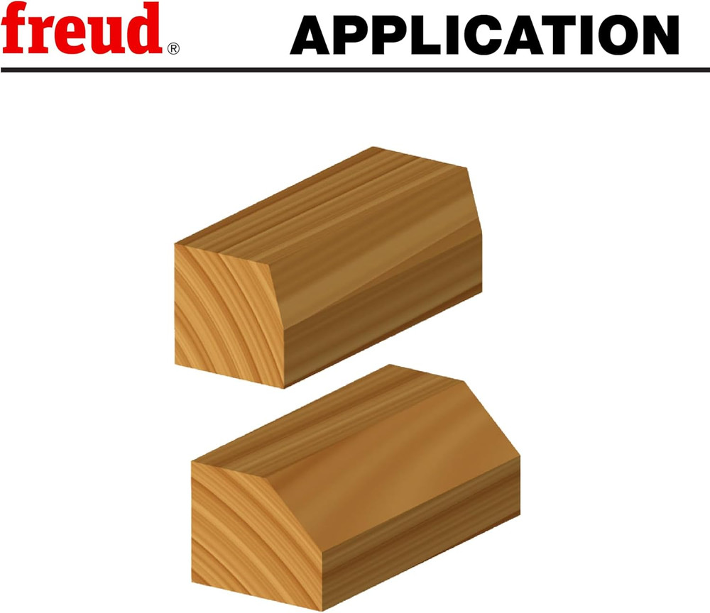 1-5/8" Chamfer Router Bit with Tico Hi-Density Carbide for Maximum Performance -
