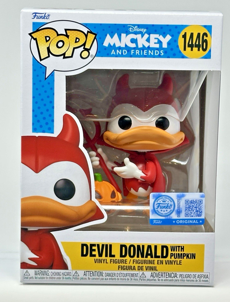 Funko Pop Disney Devil Donald w Pumpkin 1446 w/ Protector