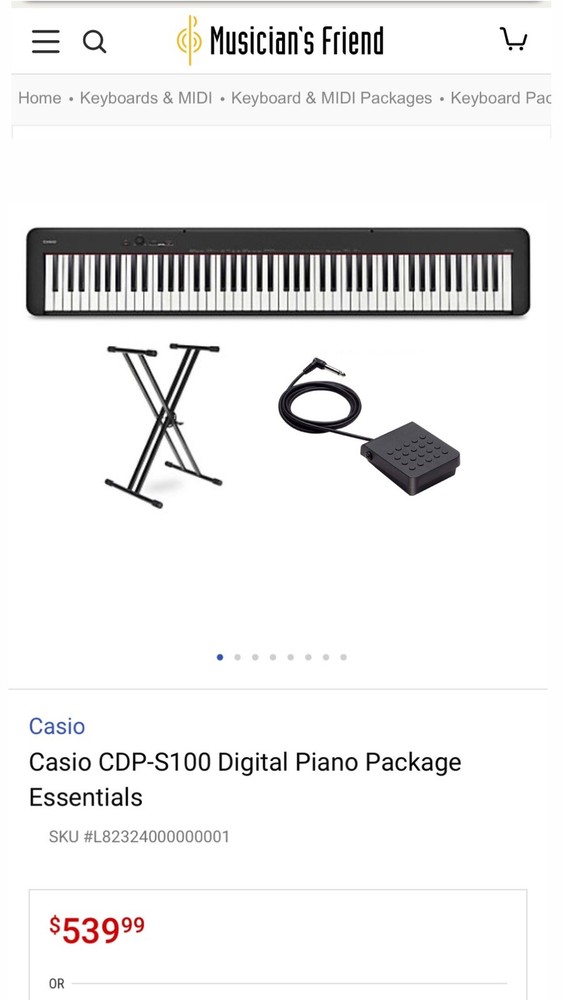 Casio CDP-S100 Digital Piano